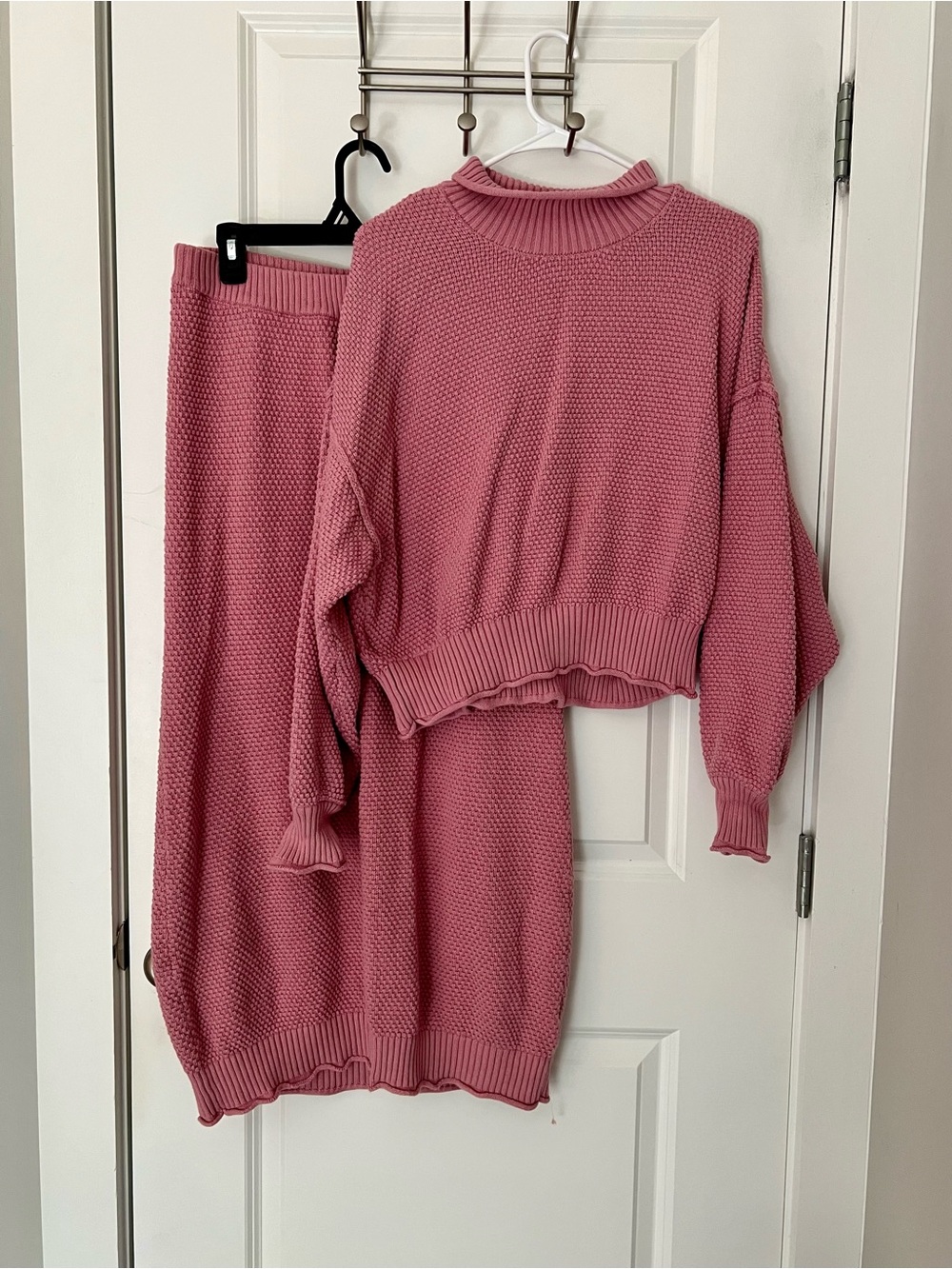 Free People 100% Cotton Hailee Sweater Skirt Set
